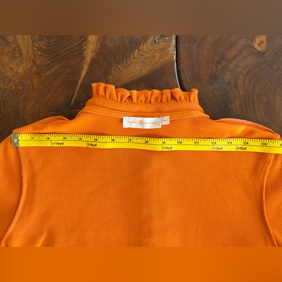 Tory Burch Scalloped Collar Short Sleeve T-Shirt - Picture 4 of 12